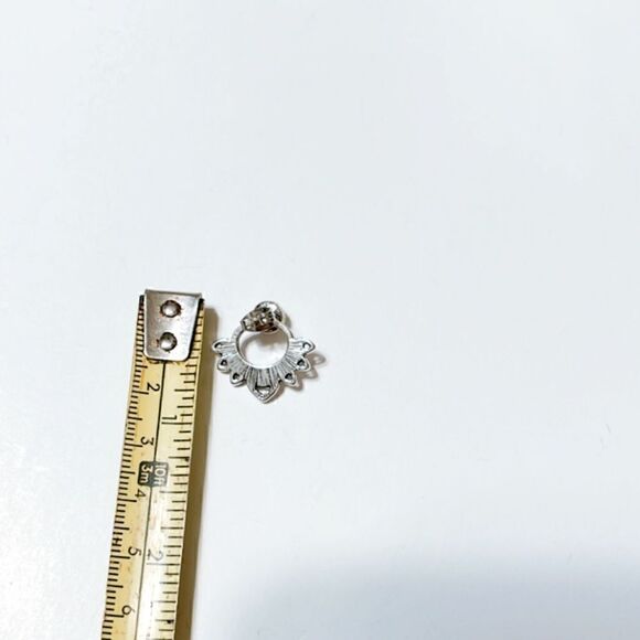 Lotus earrings in silver N24 - Picture 4 of 5